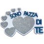 POLISTIROLO SONO PAZZA DI TE 37X24X5