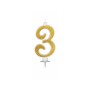 CANDELE GLITTER CM 12 ORO N3