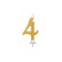 CANDELE GLITTER CM 12 ORO N4