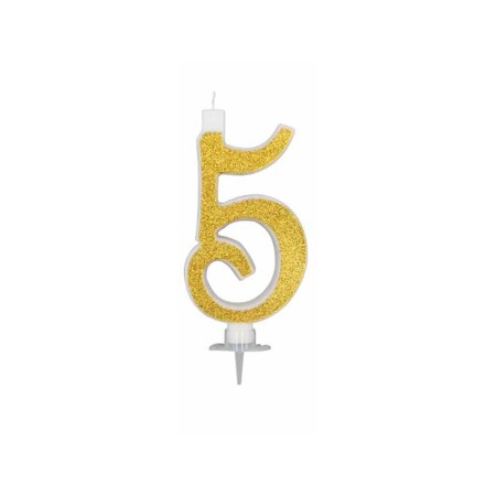 CANDELE GLITTER CM 12 ORO N5