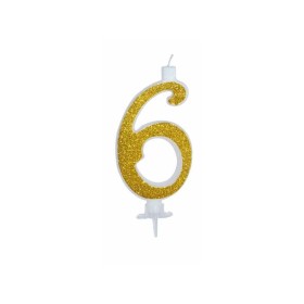 CANDELE GLITTER CM 12 ORO N6