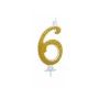 CANDELE GLITTER CM 12 ORO N6