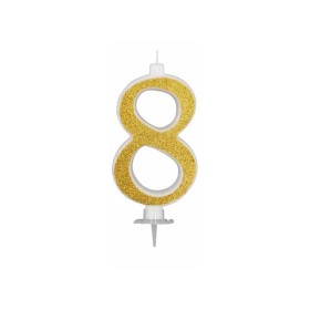 CANDELE GLITTER CM 12 ORO N8