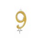 CANDELE GLITTER CM 12 ORO N9