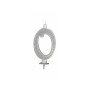 CANDELE GLITTER CM 12 ARGENTO N0