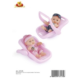 BEBE' 20CM IN GOMMA C/PORTA ENFANT