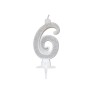 CANDELE CM 7 ARGENTO GLITTER N6