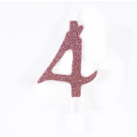CANDELE CM 7 ROSA GLITTER N4