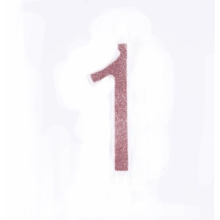 CANDELE GLITTER CM 12 ROSA N1