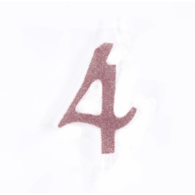 CANDELE GLITTER CM 12 ROSA N4