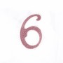 CANDELE GLITTER CM 12 ROSA N6
