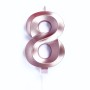 CANDELE LUXURI CM 10 ROSA N8