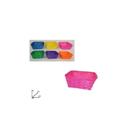CESTINO INTRECCIATO RETTANGOLARE 22*18*8