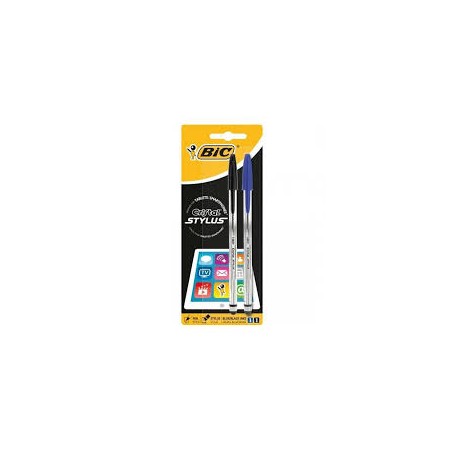 BIRO BIC CRISTAL STYLUS 1BLU 1NERO (PREZZO PER PENNA)