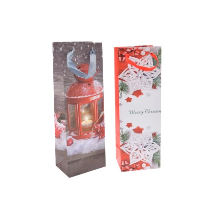 BUSTA NATALE GLITTER 12X36X9 157GR.2ASS.