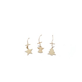 APPEND.ALBERO/STELLA/CUORE NATURALE.