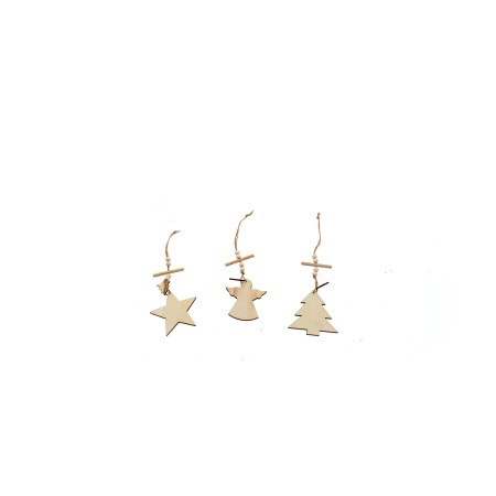 APPEND.ALBERO/STELLA/CUORE NATURALE.