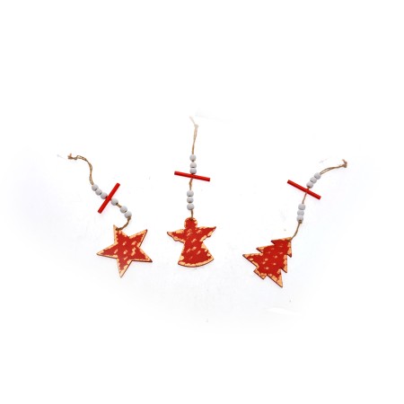 APPEND.ALBERO/STELLA/CUORE ROSSO