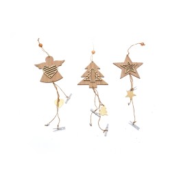 APPEND.ALBERO/STELLA/ANGELO NATURALE