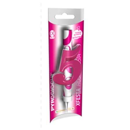 CANDELE FONTANA ROSA FUCSIA 5
