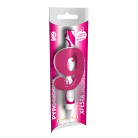 CANDELE FONTANA ROSA FUCSIA 9