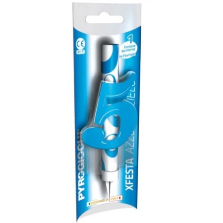 CANDELE FONTANA AZZURRO CIELO 5
