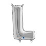 PALL. MYLAR LETTERA L CM 102 ARGENTO