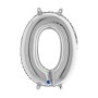PALL. MYLAR LETTERA O CM 102 ARGENTO