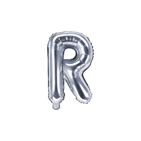 PALL. MYLAR LETTERA R CM 102 ARGENTO