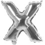 PALL. MYLAR LETTERA X CM 102 ARGENTO