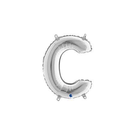 PALL. MYLAR LETTERA C CM 36 ARGENTO
