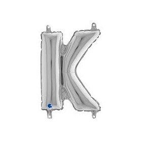 PALL. MYLAR LETTERA K CM 36 ARGENTO