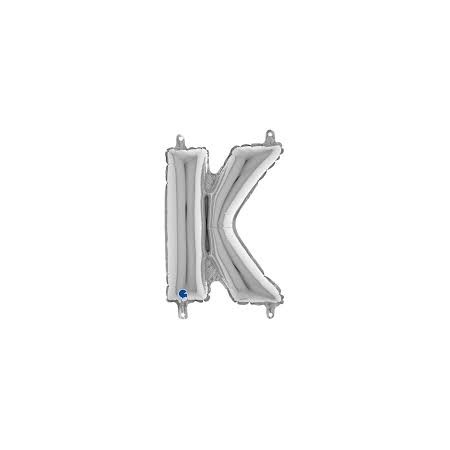 PALL. MYLAR LETTERA K CM 36 ARGENTO