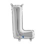PALL. MYLAR LETTERA L CM 36 ARGENTO