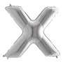 PALL. MYLAR LETTERA X CM 36 ARGENTO