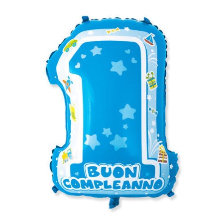 PALLONCINI MYLAR 45X62 UN ANNO CELESTE