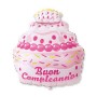 MYLAR BUON COMPLEANNO ROSA