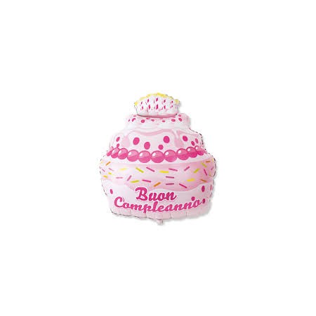 MYLAR BUON COMPLEANNO ROSA