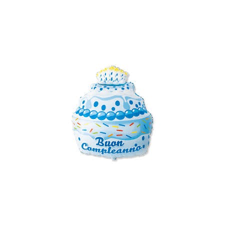 MYLAR BUON COMPLEANNO AZZURRO
