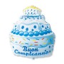 MYLAR BUON COMPLEANNO AZZURRO