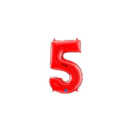 PALL. MYLAR NUM 5 CM 102 ROSSO