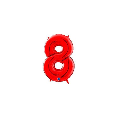 PALL. MYLAR NUM 8 CM 102 ROSSO