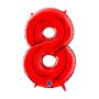 PALL. MYLAR NUM 8 CM 102 ROSSO