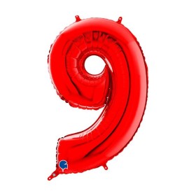 PALL. MYLAR NUM 9 CM 102 ROSSO