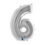 PALL. MYLAR NUM 6 CM 102 ARGENTO