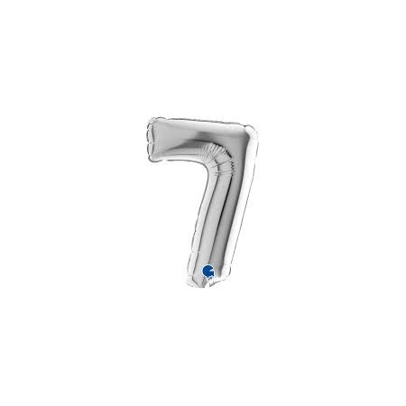 PALL. MYLAR NUM 7 CM 102 ARGENTO