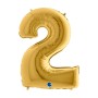 PALL. MYLAR NUMERO 1 CM 36 ORO