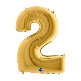 PALL. MYLAR NUMERO 1 CM 36 ORO