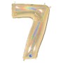 PALLONCINI MYLAR N.7 ORO GLITTER 102CM