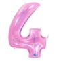 PALLONCINI MYLAR N.4 ROSA GLITTER 102CM